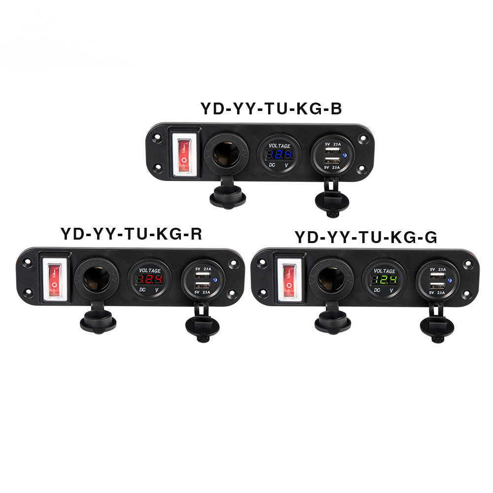Car Mobile Phone Charger With One For Three