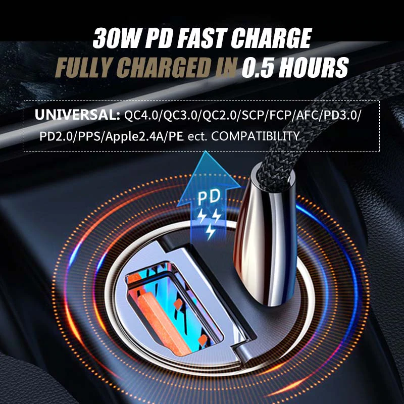 One For Two Usb Cigarette Lighter Conversion Plug For Steam Mini