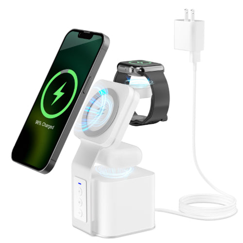 3-in-1 Bluetooth Speaker With Phone, Earphones, And Watchwireless Charger